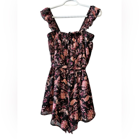 Forever 21 Floral Black Romper/ Dress - Picture 1 of 6